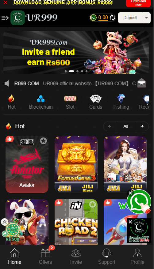 ur999 earning game